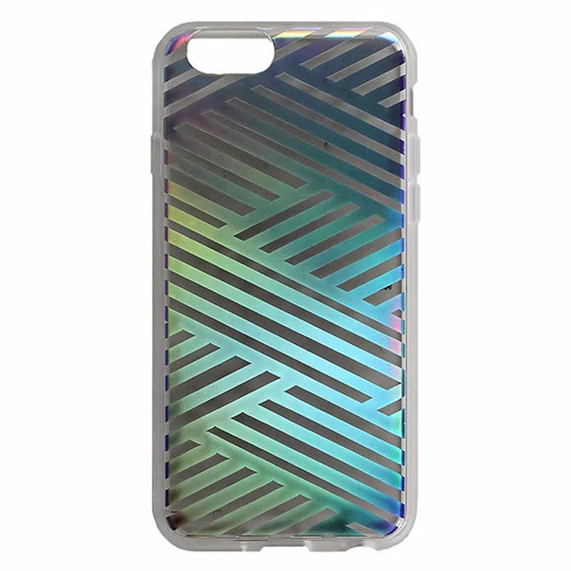 Sonix Clear Coat Case for Apple iPhone 6s and iPhone 6 - Criss Cross Rainbow