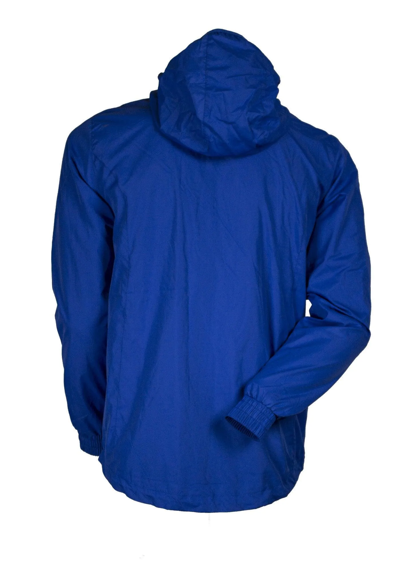 SPRAY JACKET WITH WHITE ZIP TRIM - ROYAL BLUE