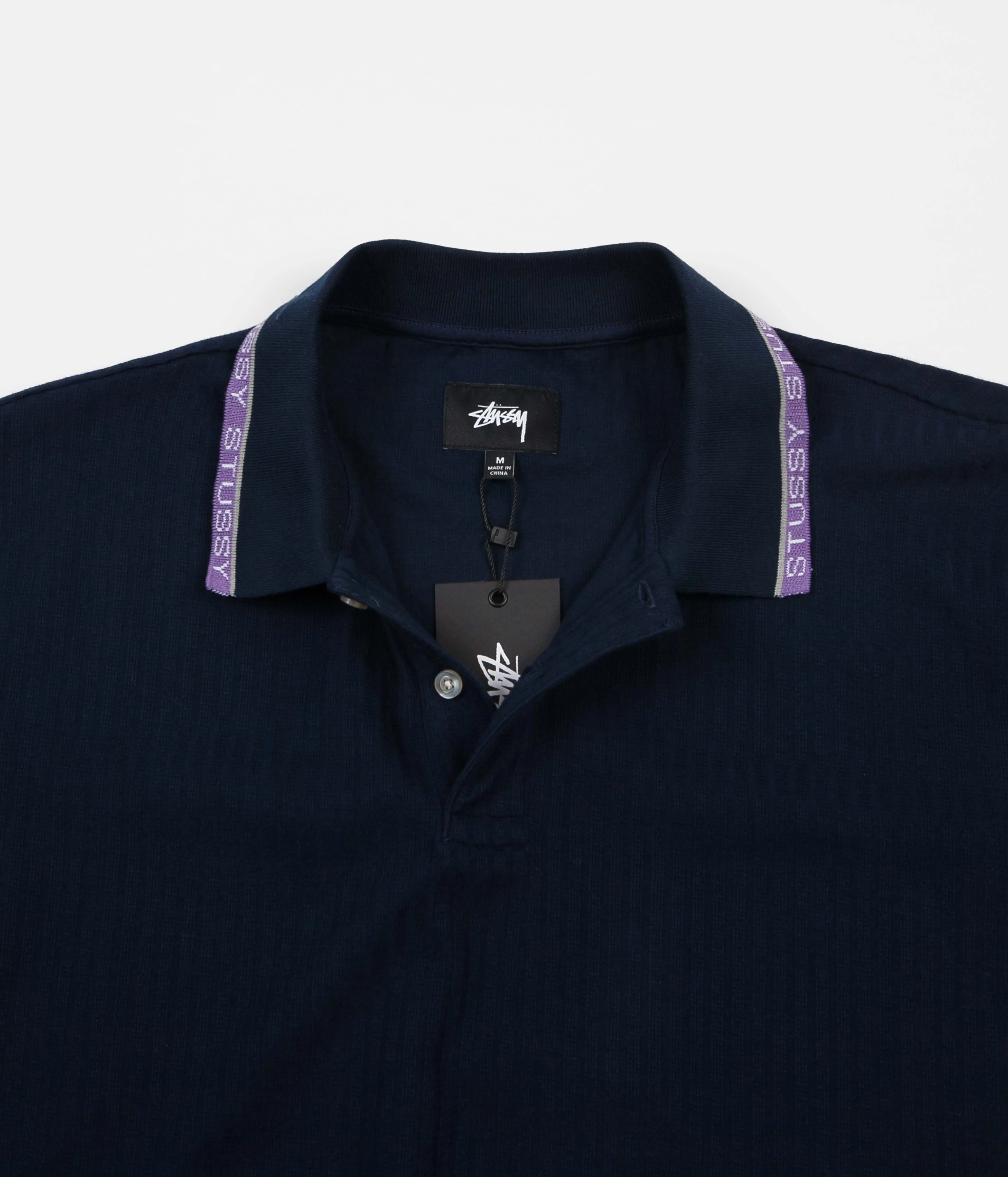 Stussy Arthur Polo Shirt - Navy