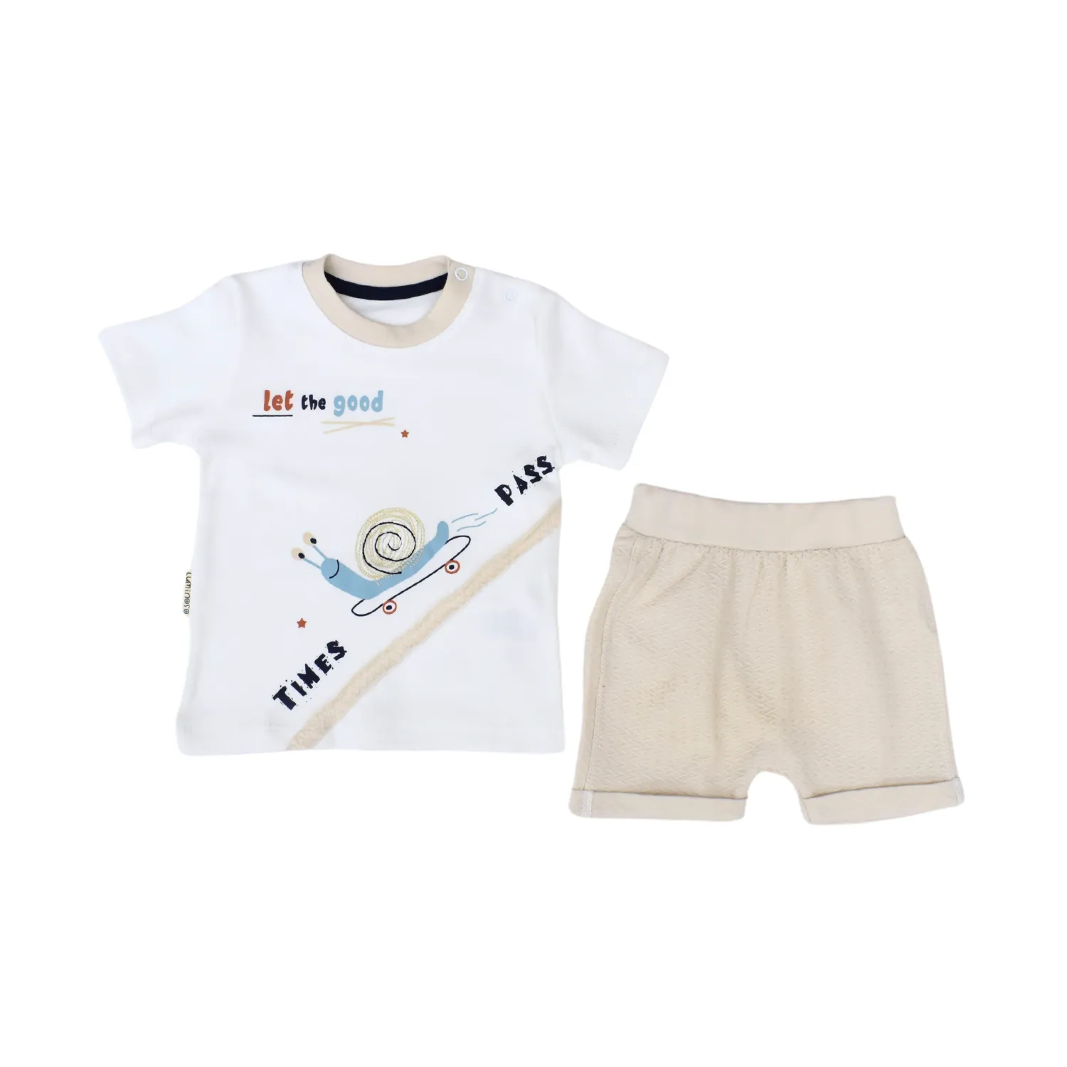 Stylish Snail Baby Boys Short Set