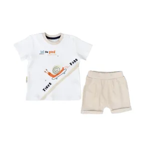 Stylish Snail Baby Boys Short Set