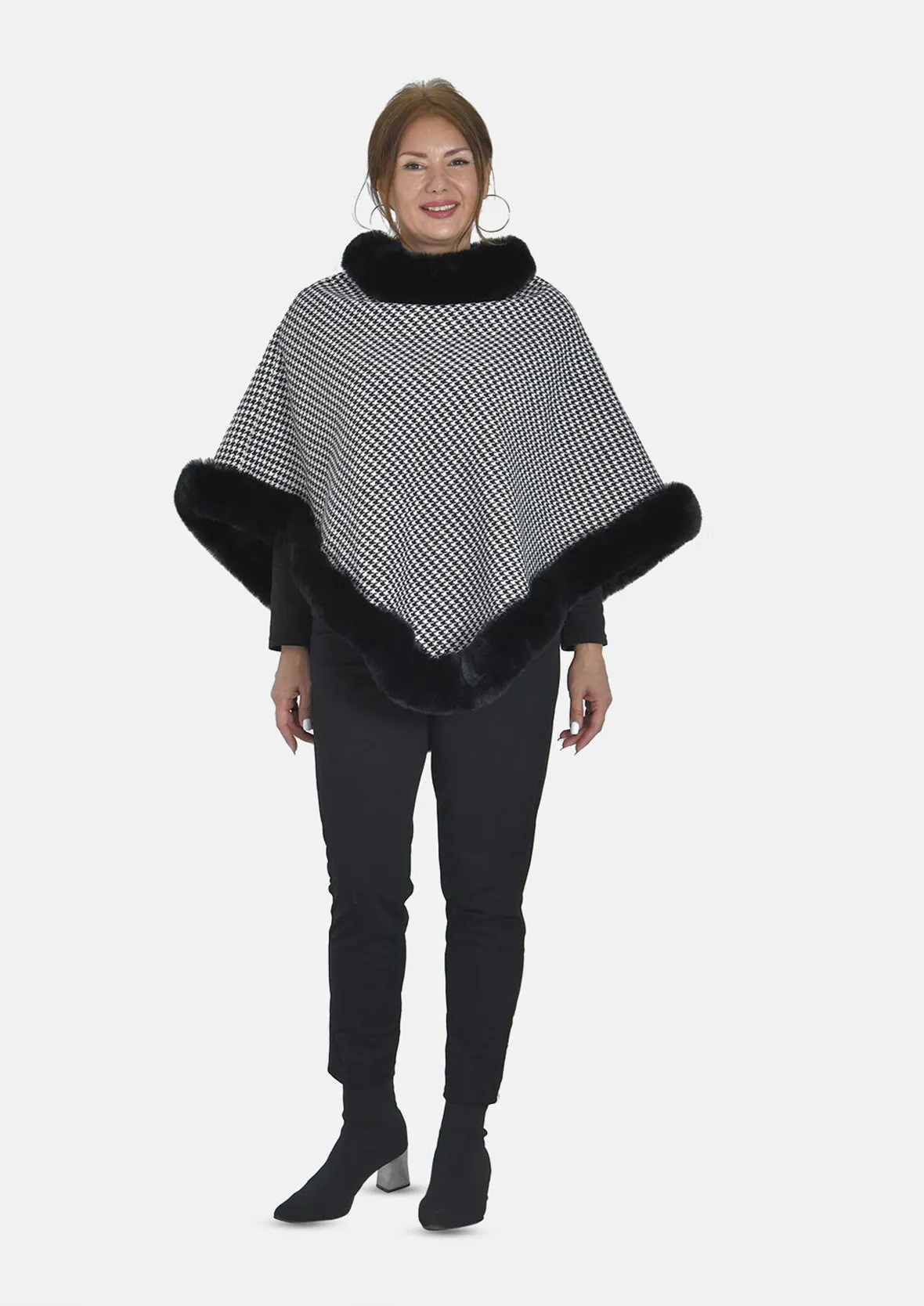 Super Soft Faux Fur Poncho