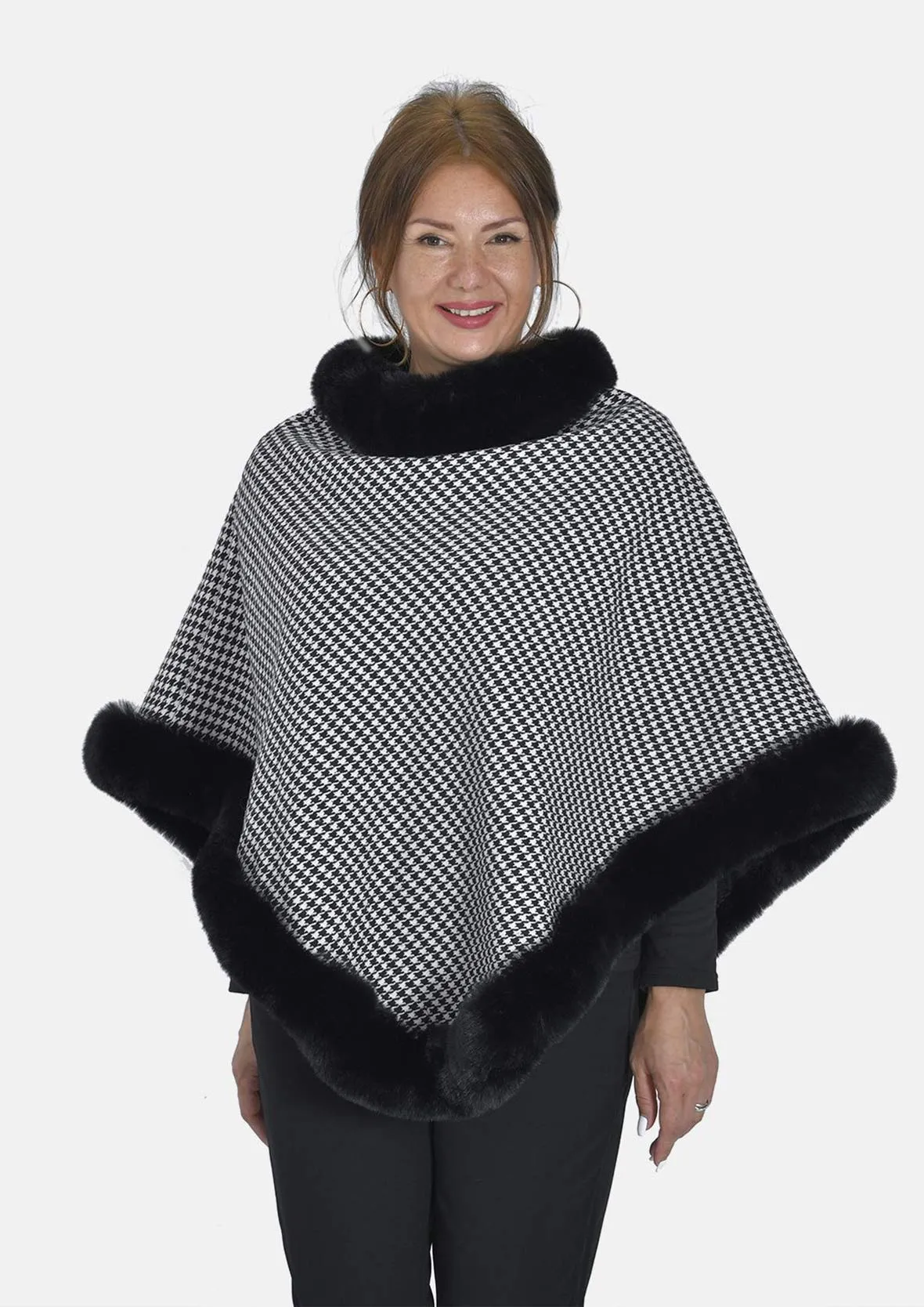 Super Soft Faux Fur Poncho