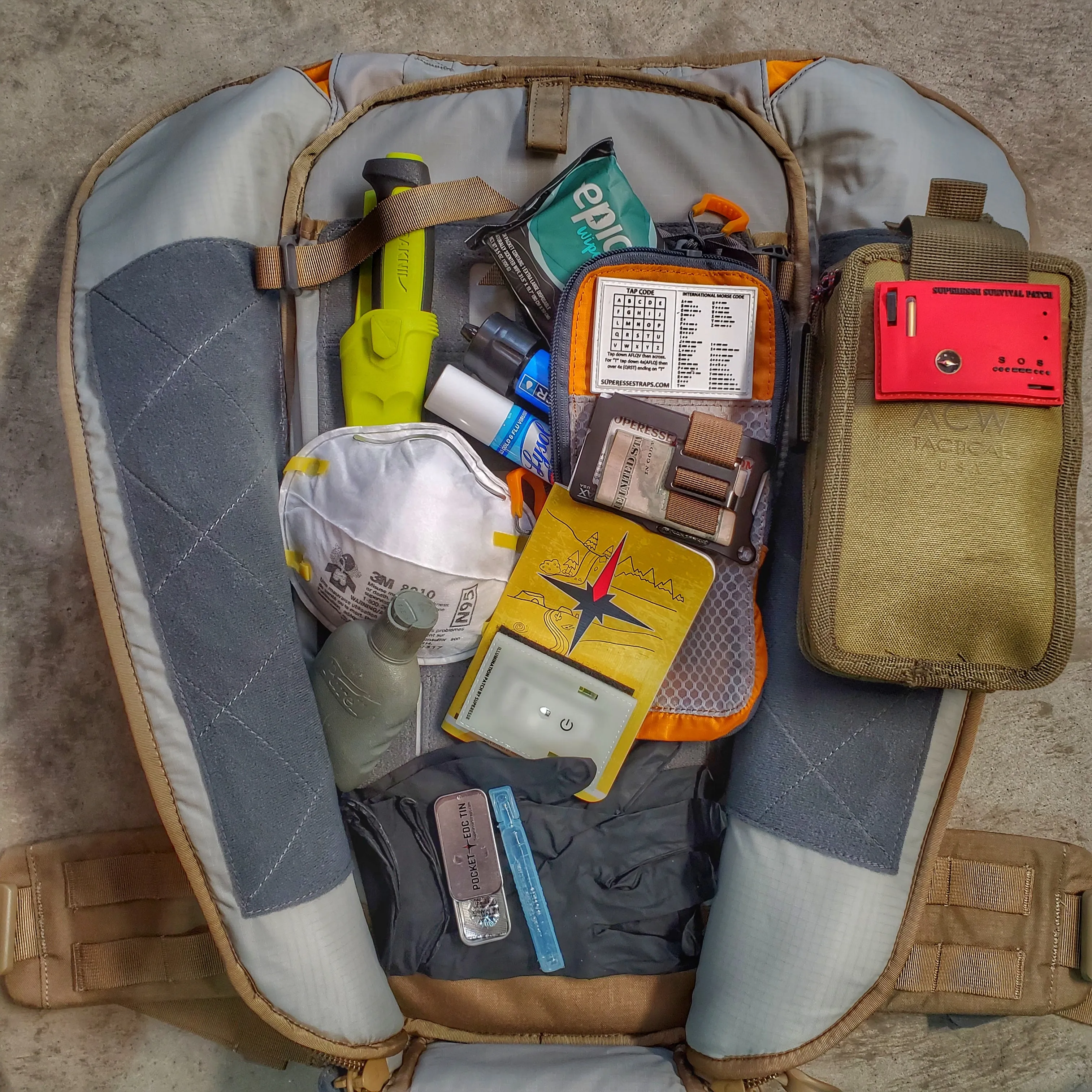 Superesse Survival Patch: Compartmentalized Micro EDC and Survival Kit