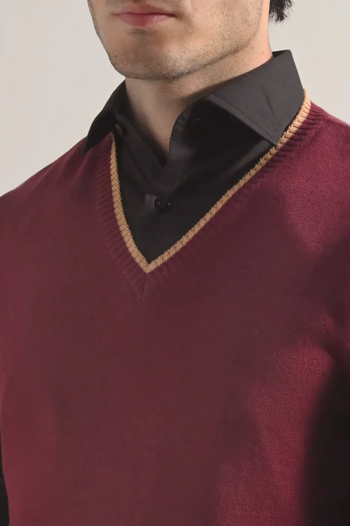 Sweater Vest - Maroon