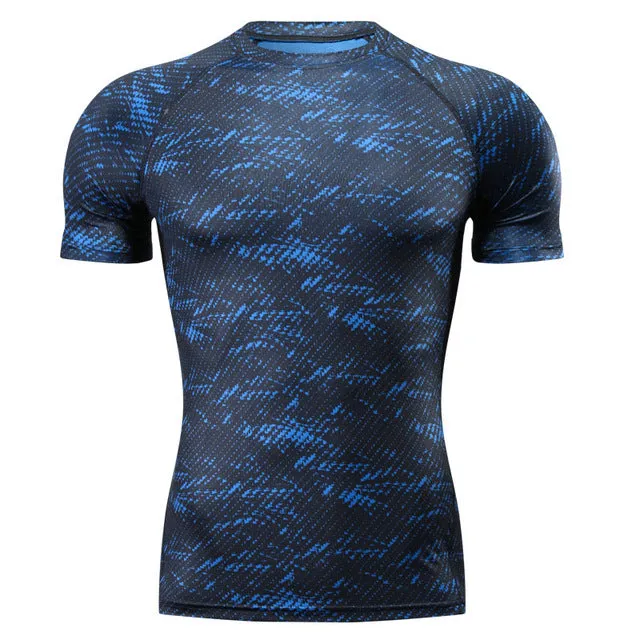 T-Shirt, Rashguard, Gym Tee Shirt, Fighting Martial Arts, Fitness Training, Men, 4 Colours