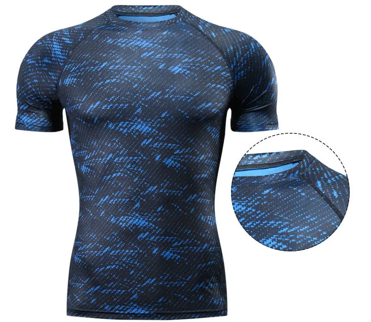 T-Shirt, Rashguard, Gym Tee Shirt, Fighting Martial Arts, Fitness Training, Men, 4 Colours