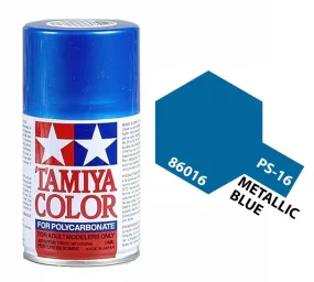 Tamiya 86016 PS-16 Metallic Blue Polycarbonate Spray Paint 100ml TAM86016