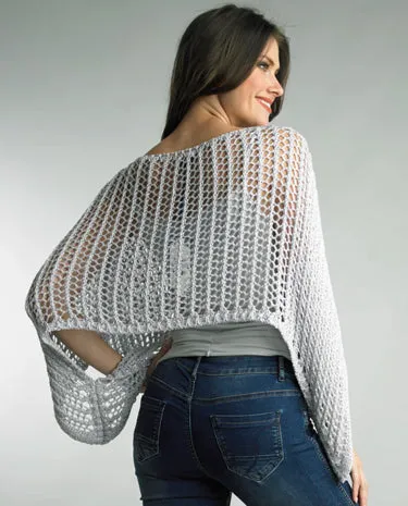 Tempo Paris - Crochet Poncho - Silver