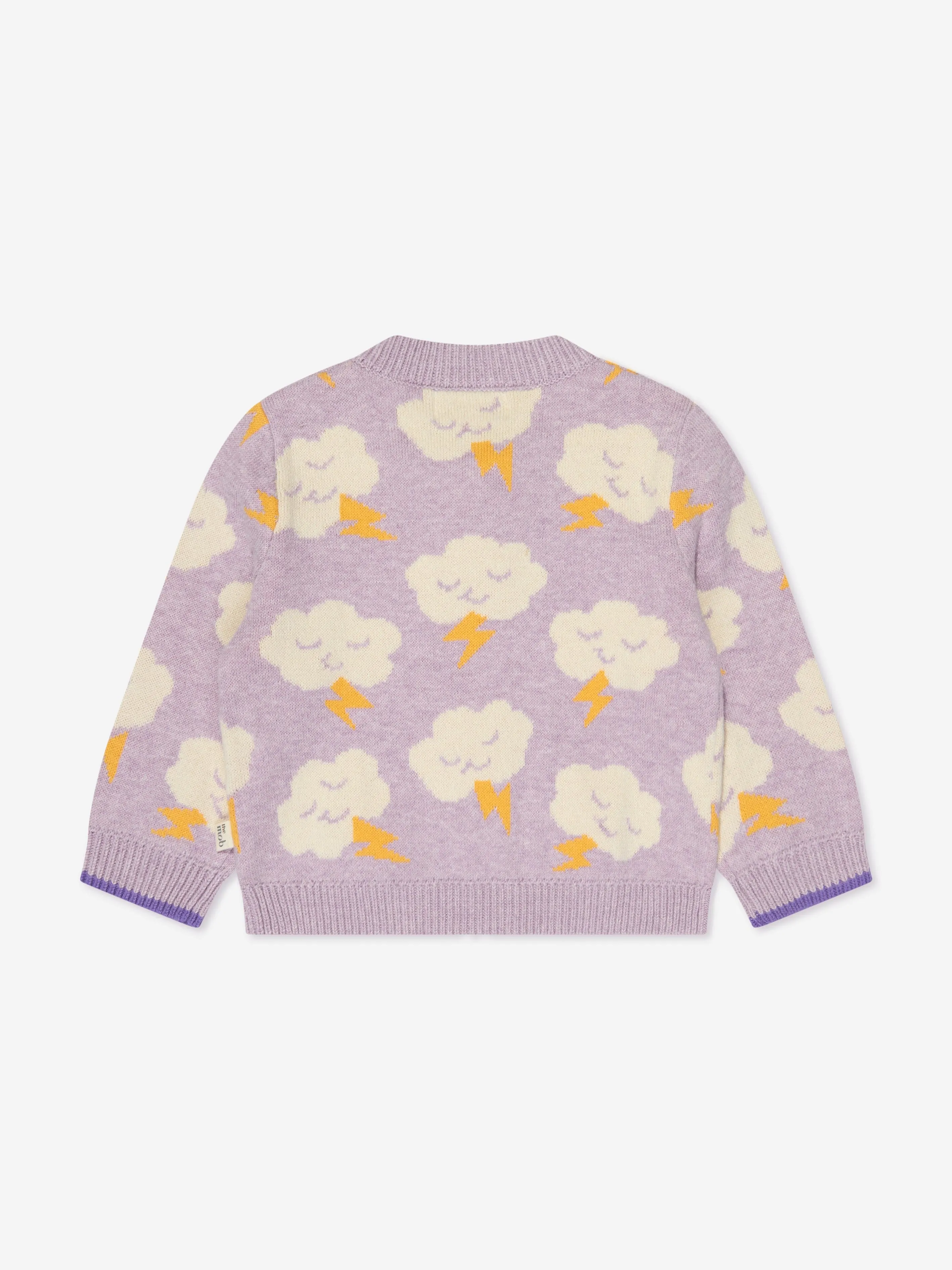 The Bonnie Mob Girls Cloud Cardigan in Purple