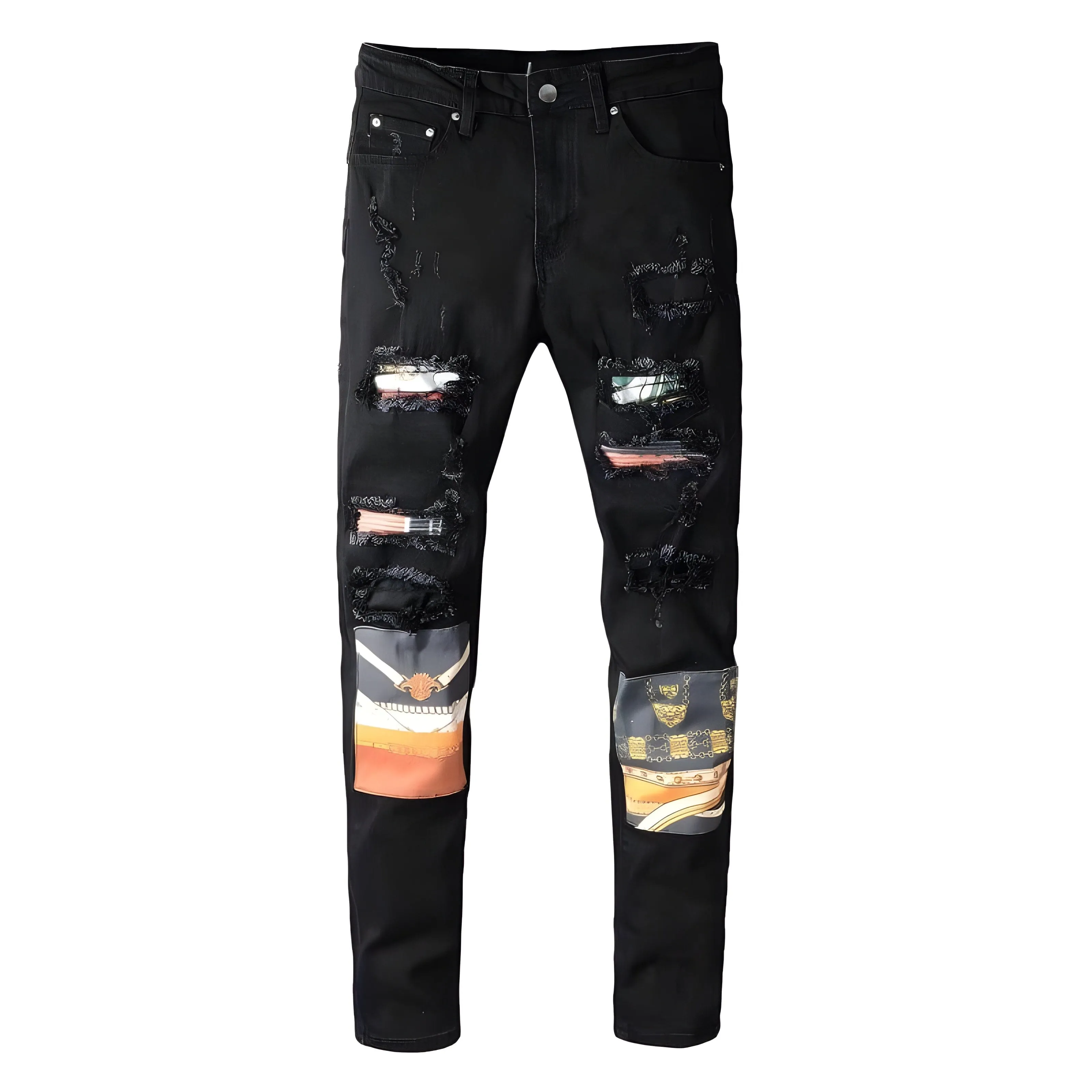 The Horizon Distressed Biker Jeans