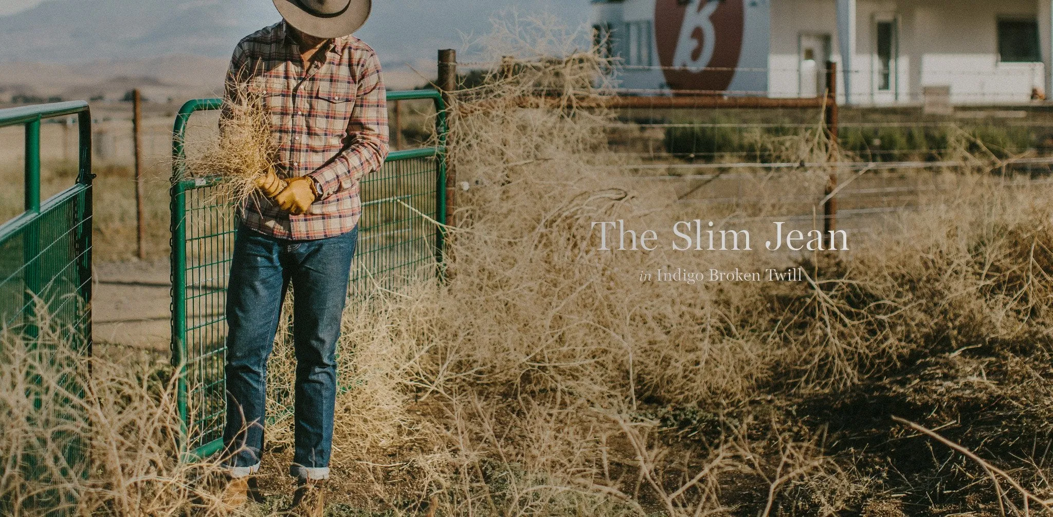 The Slim Jean in Indigo Broken Twill