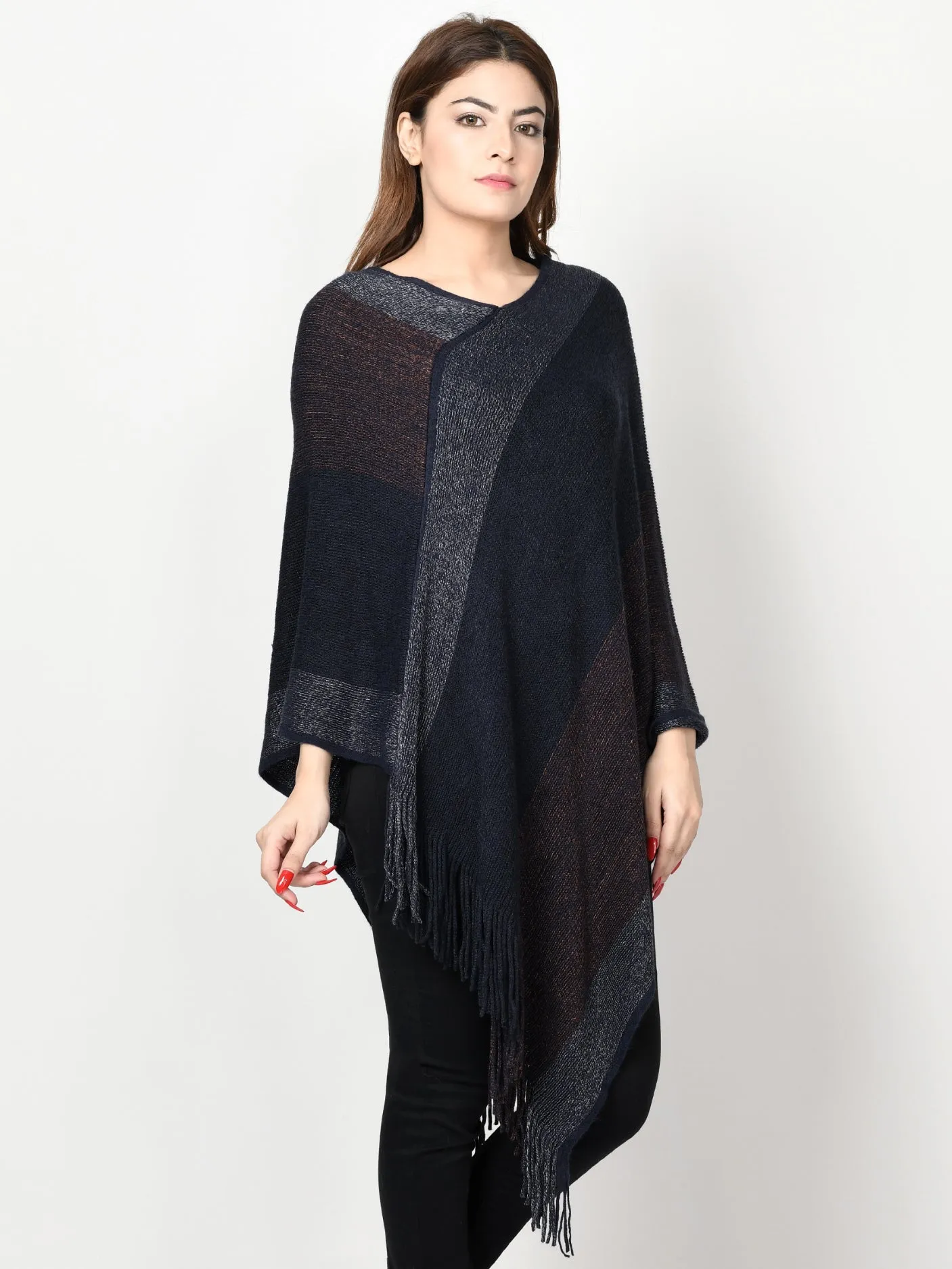 Three Toned Poncho