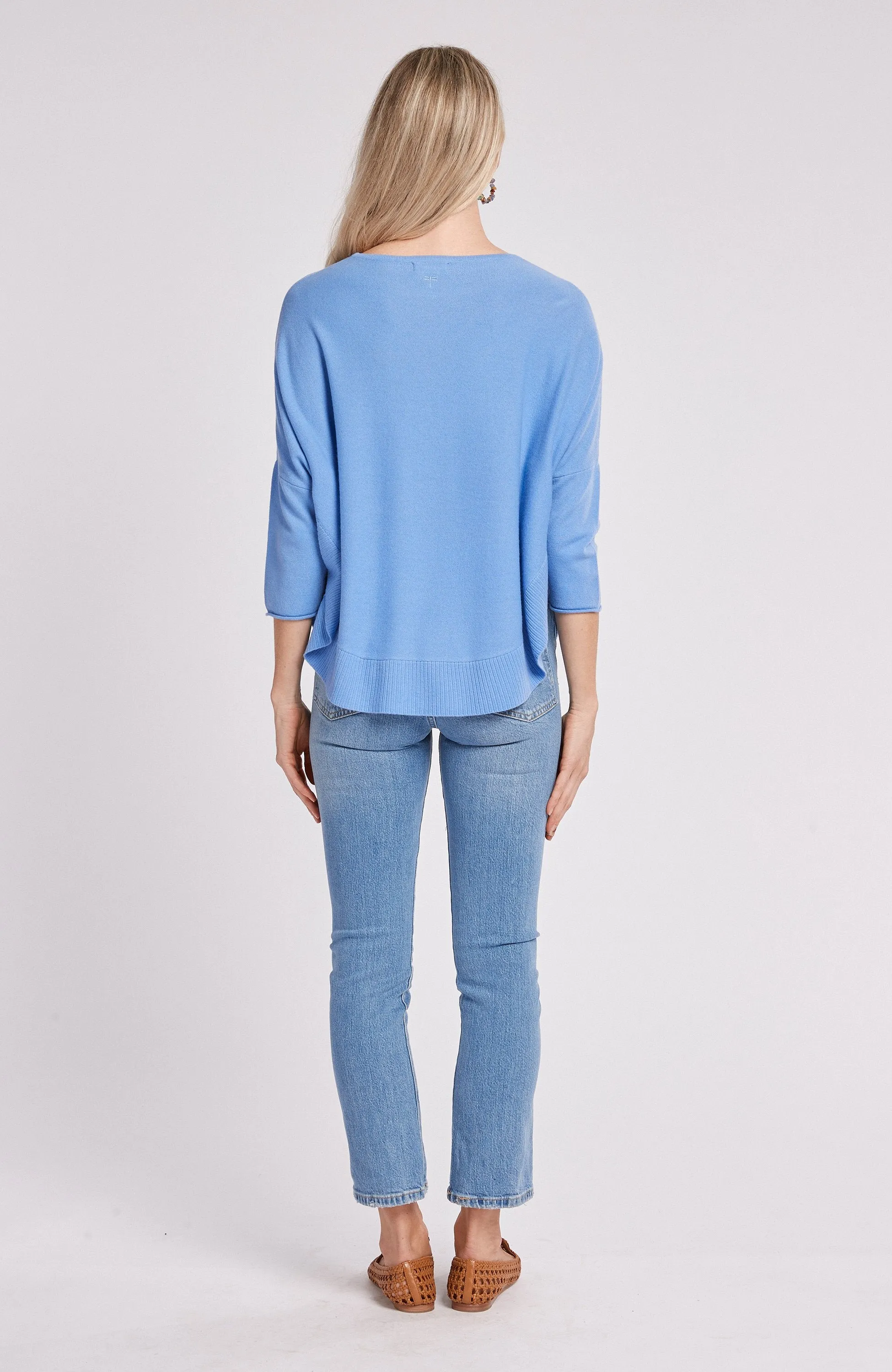 Tyler Boe Cashmere Capelet Azure