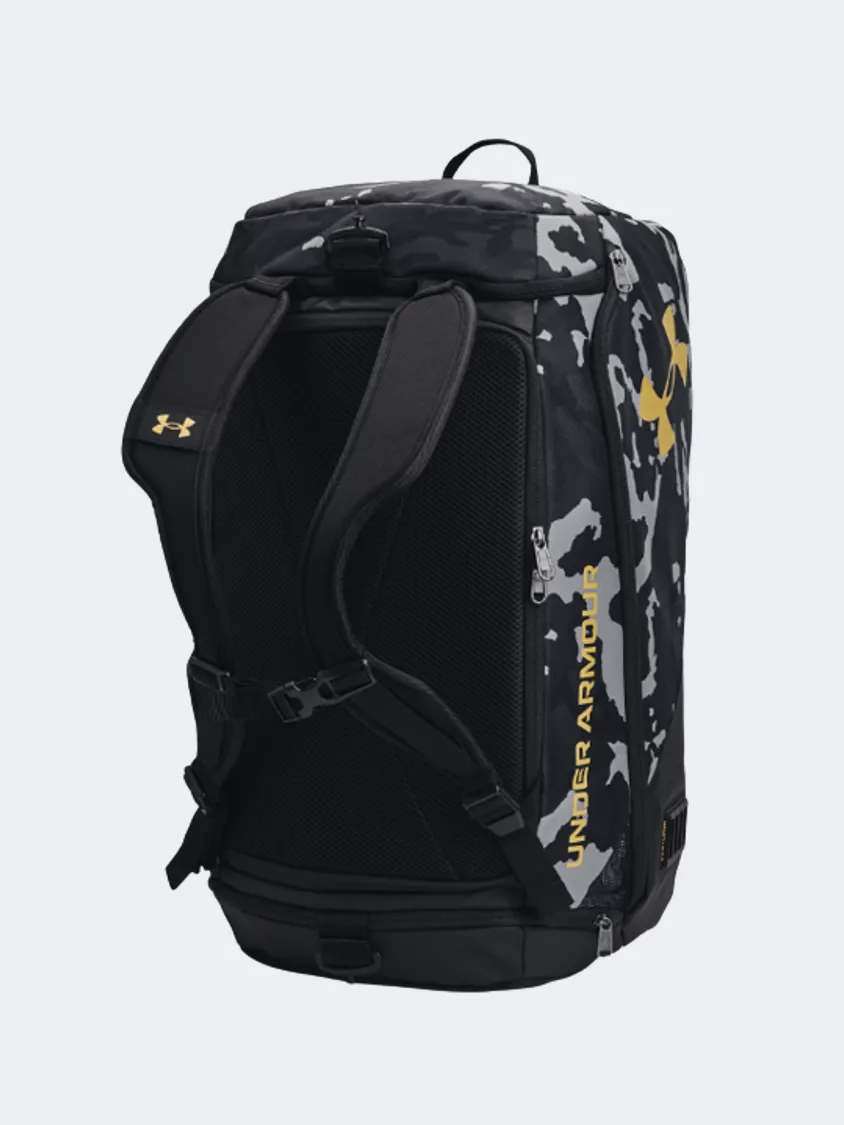 Under Armour Contain Duo Md Backpack Unisex Training Bag Black/Gold