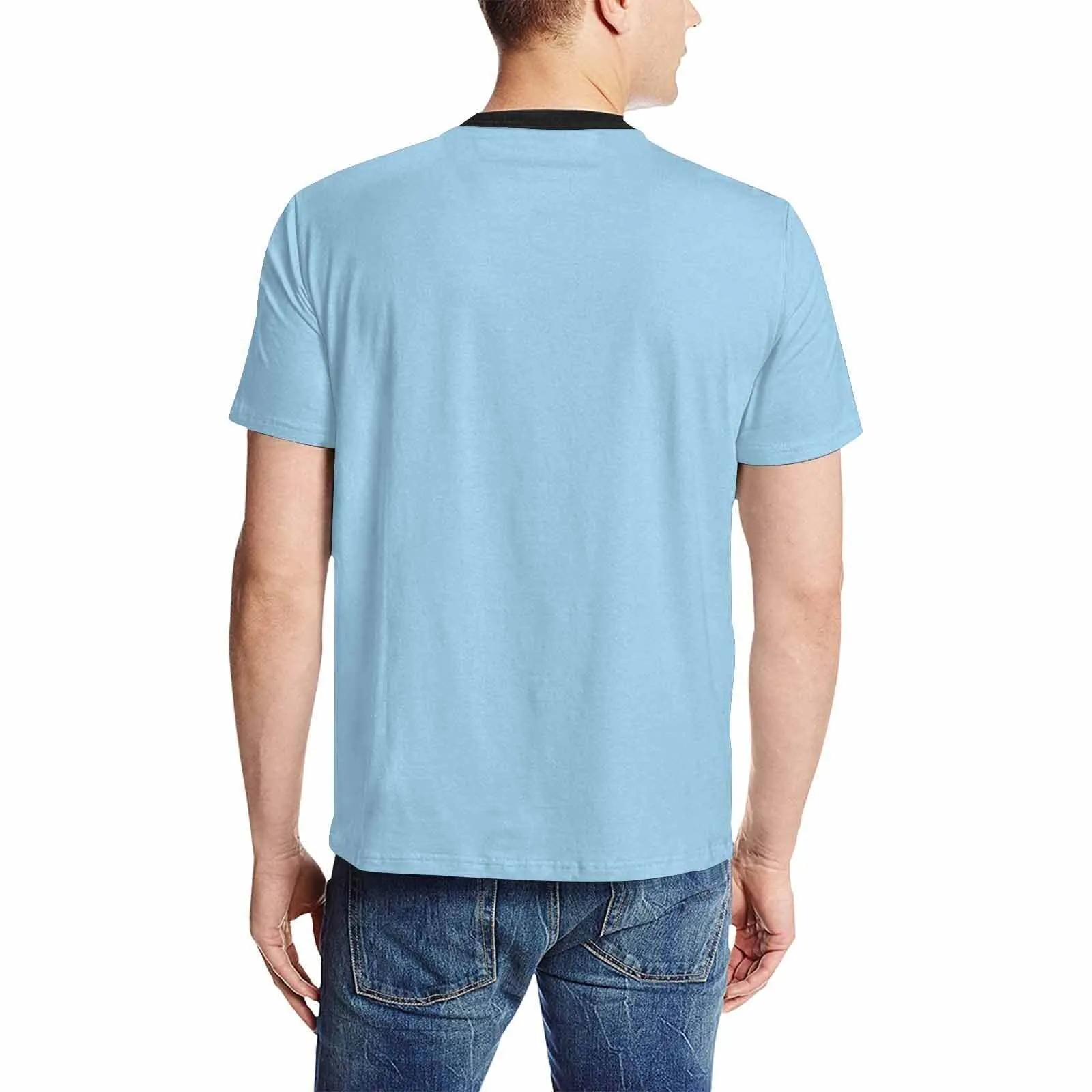 Uniquely You Mens T-Shirt /  Cornflower Blue     - Short Sleeve Casual Shirt