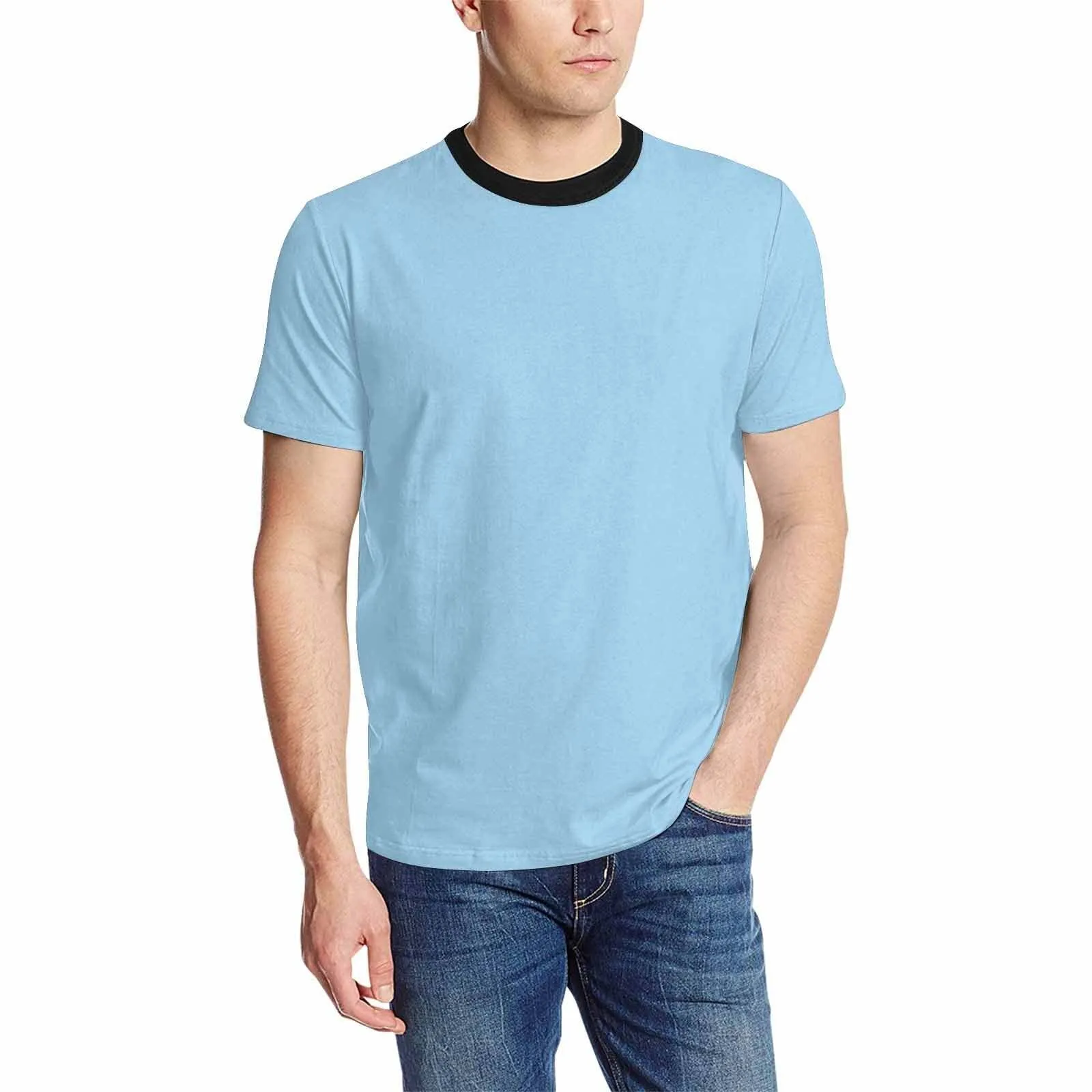 Uniquely You Mens T-Shirt /  Cornflower Blue     - Short Sleeve Casual Shirt