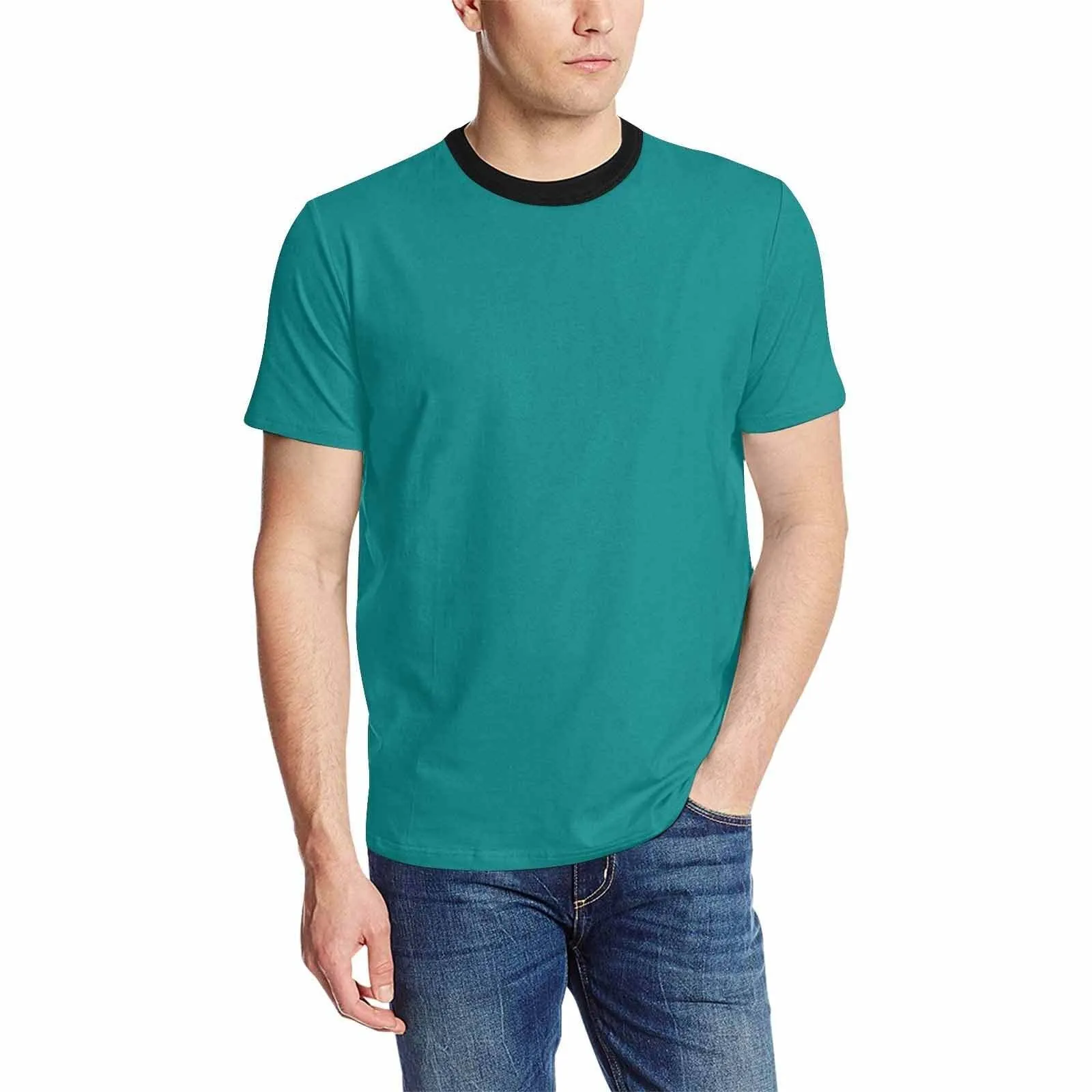 Uniquely You Mens T-Shirt /  Dark Teal Green     - Short Sleeve Casual Shirt