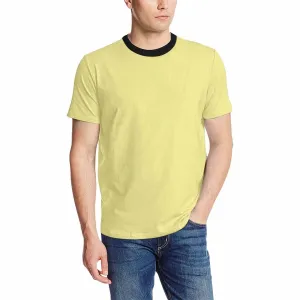 Uniquely You Mens T-Shirt /  Khaki Yellow     - Short Sleeve Casual Shirt