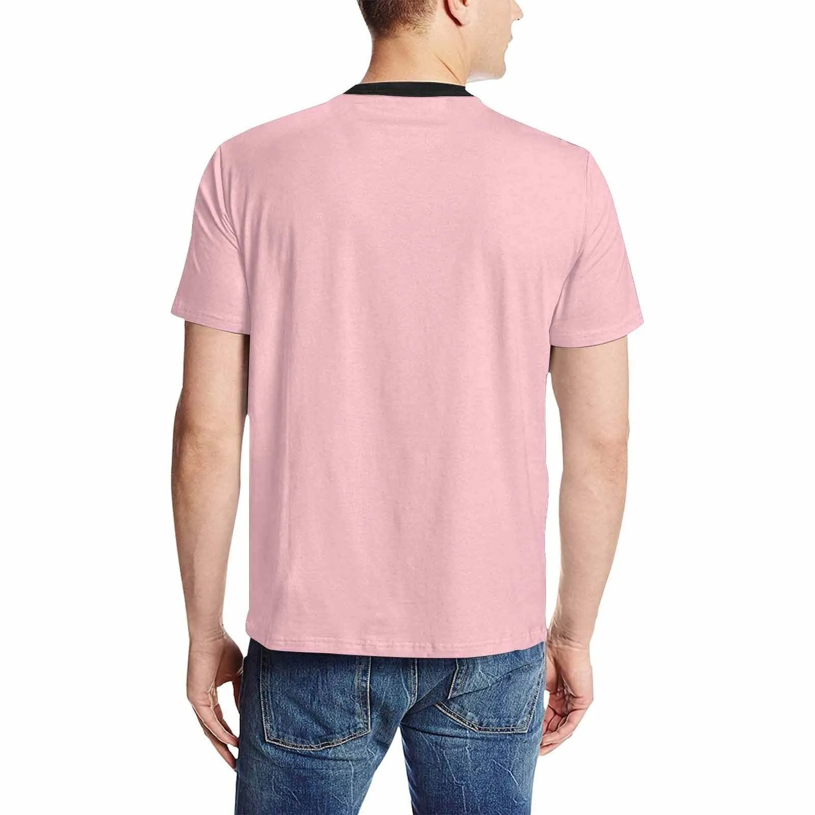 Uniquely You Mens T-Shirt /  Pink     - Short Sleeve Casual Shirt