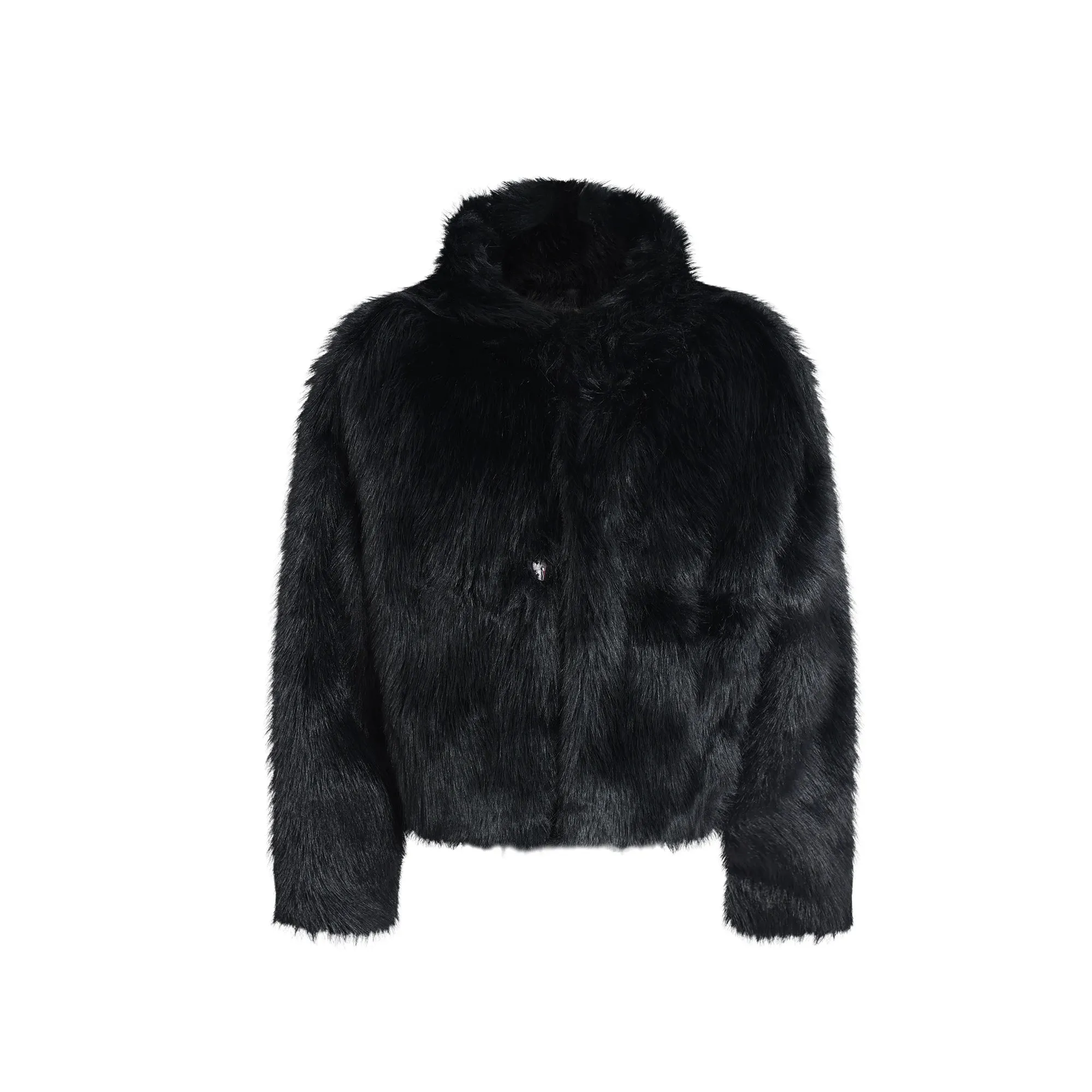 Unisex Cozy Luxury Bear Faux Fur Hooded Coat