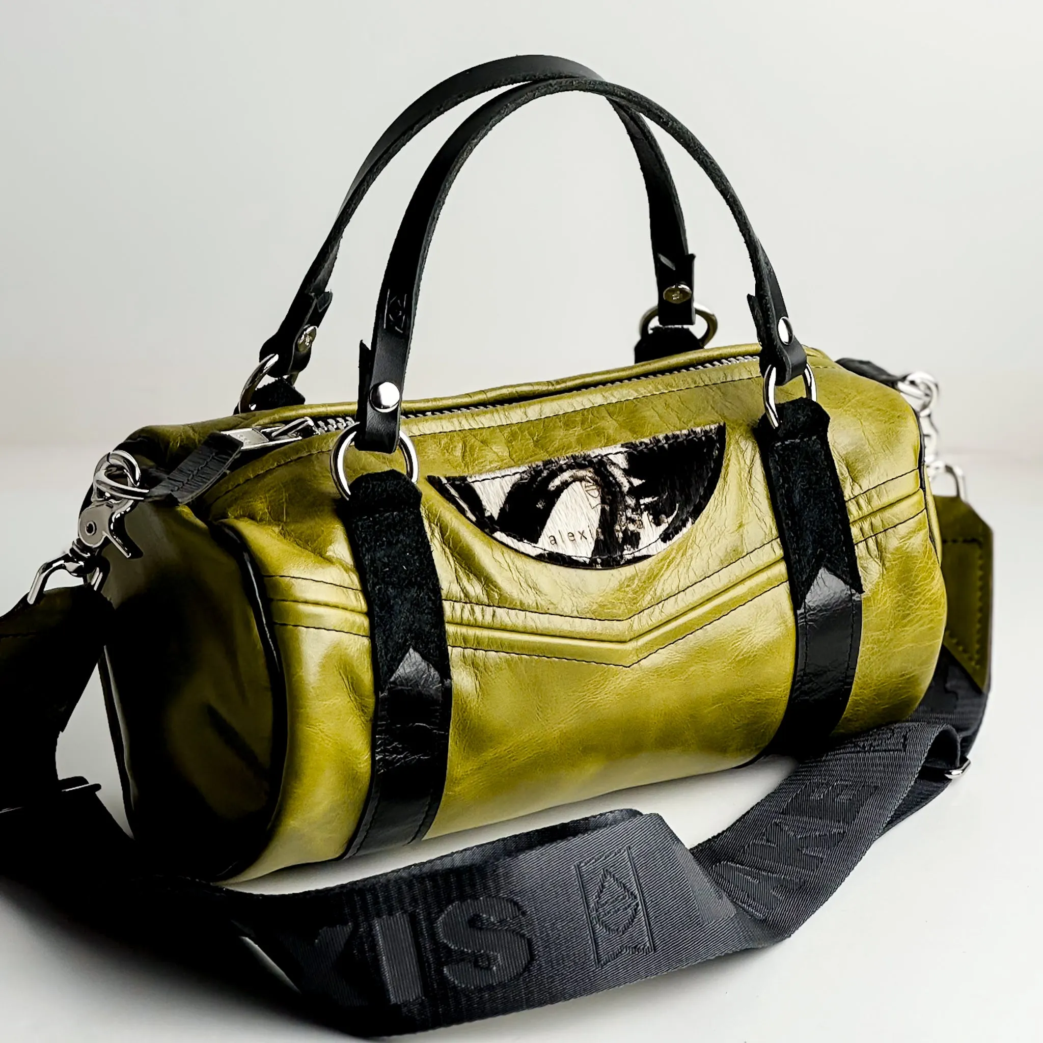 Urban Edge Collection | Gigi Baby Duffel   Crossbody | Olive Leaf