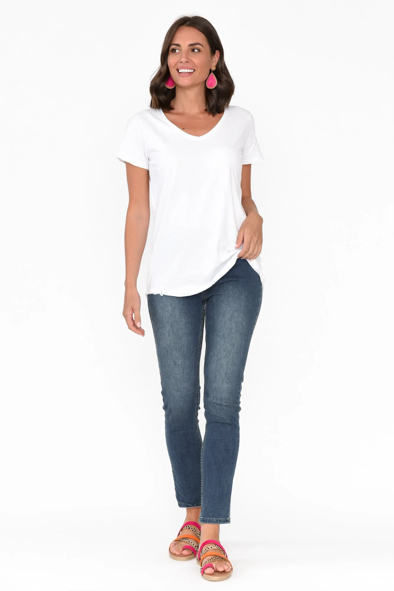 Verona Blue Cotton Stretch Jeans