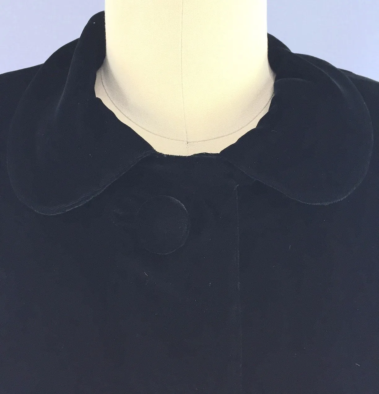 Vintage 1960s Black Velvet Evening Jacket