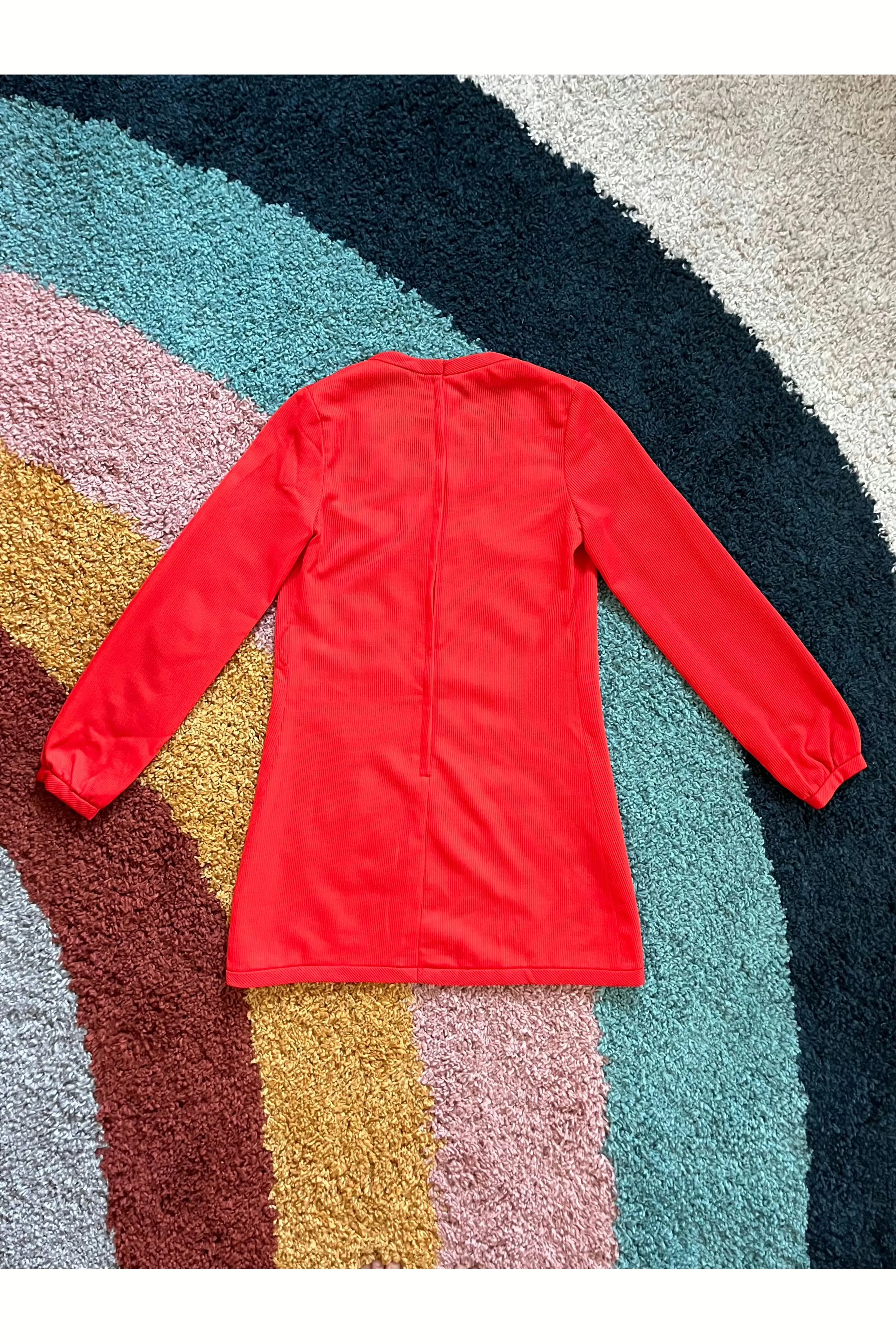 Vintage 60s-70s Candi Jones Textured Red Mini