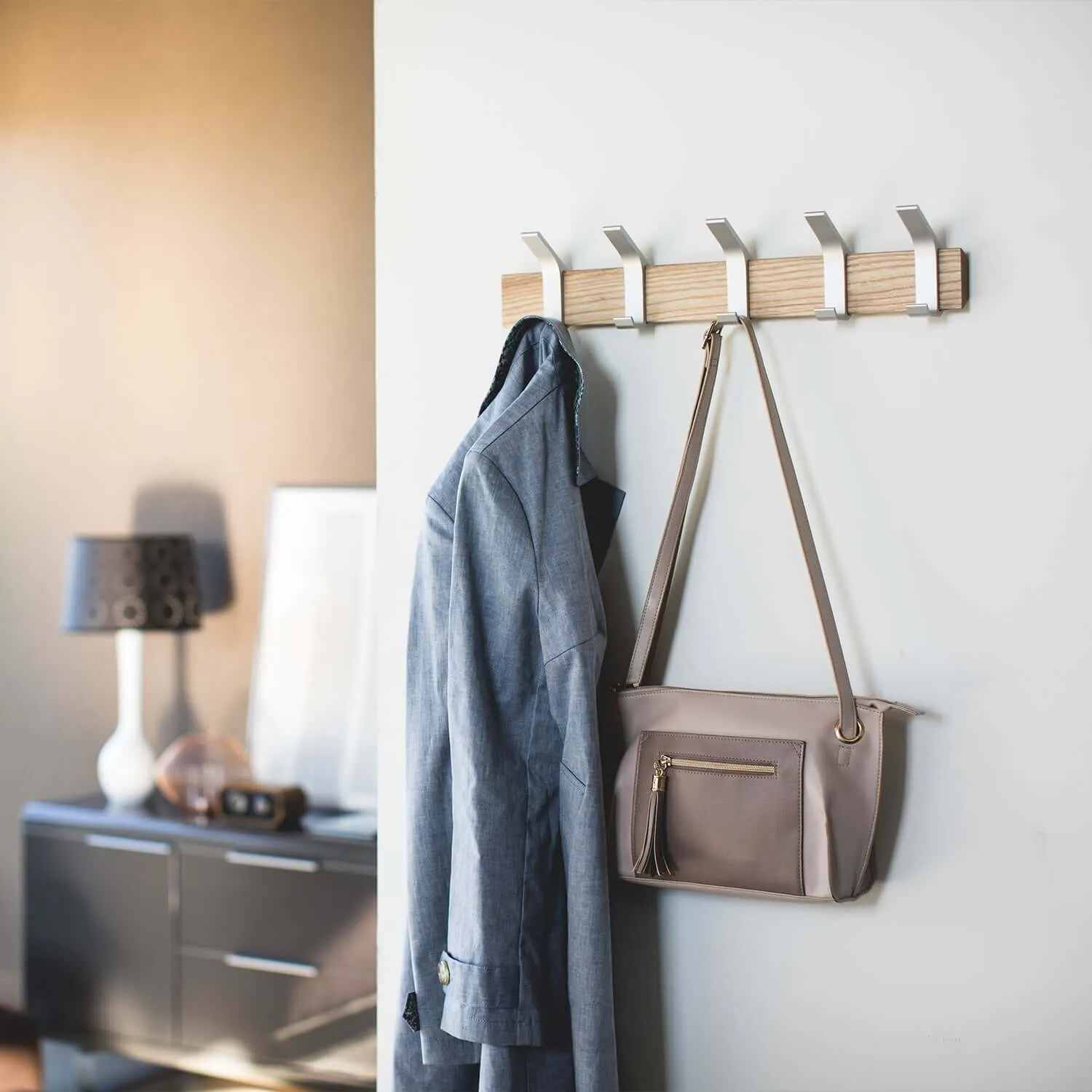 Wall-Mounted Coat Hooks