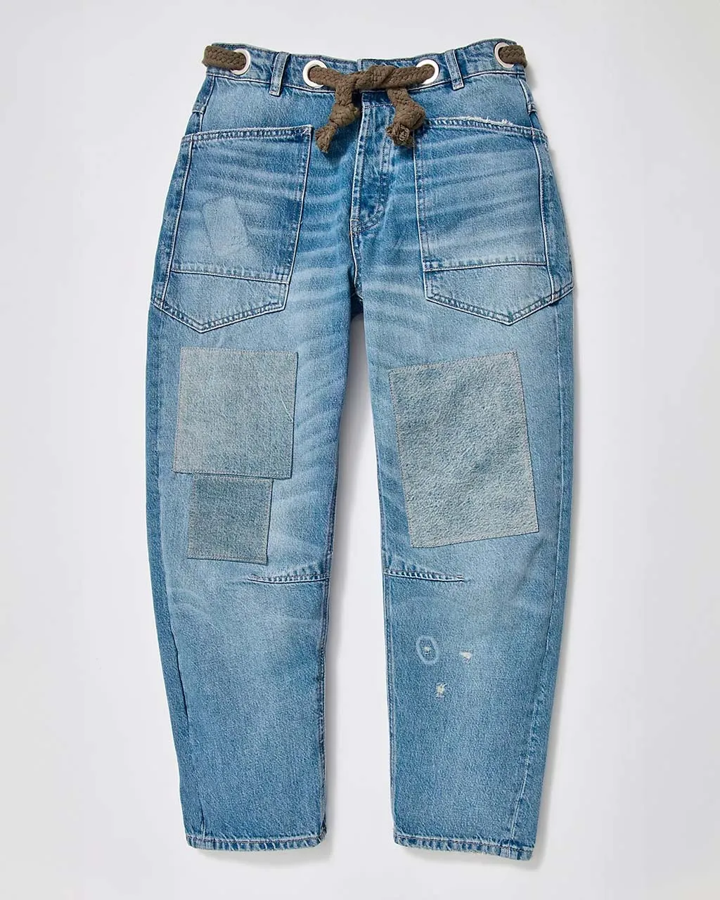 We The Free Moxie Pull-On Barrel Jeans - Truest Blue