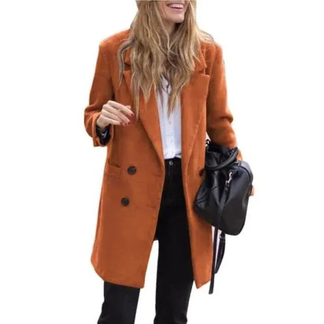 Winter Elegant Lapel Coat