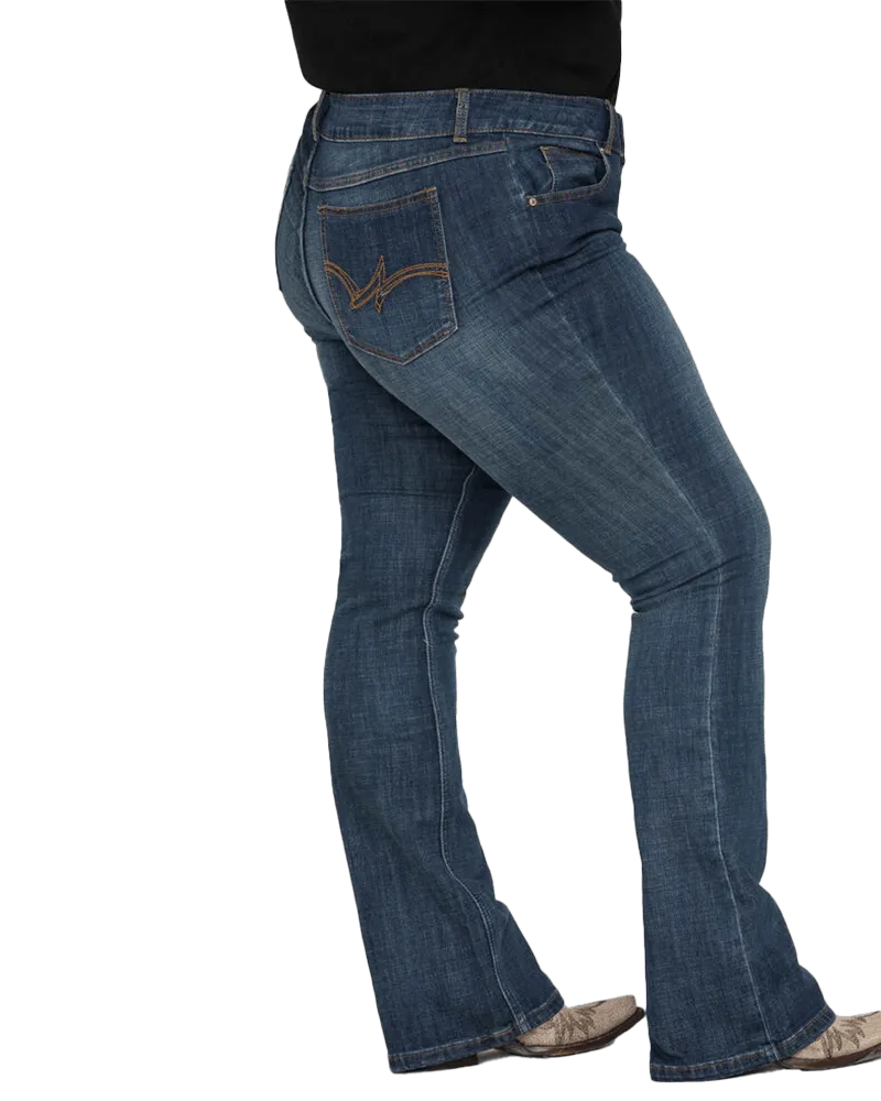 Wrangler Women's Mid Rise Bootcut Jeans