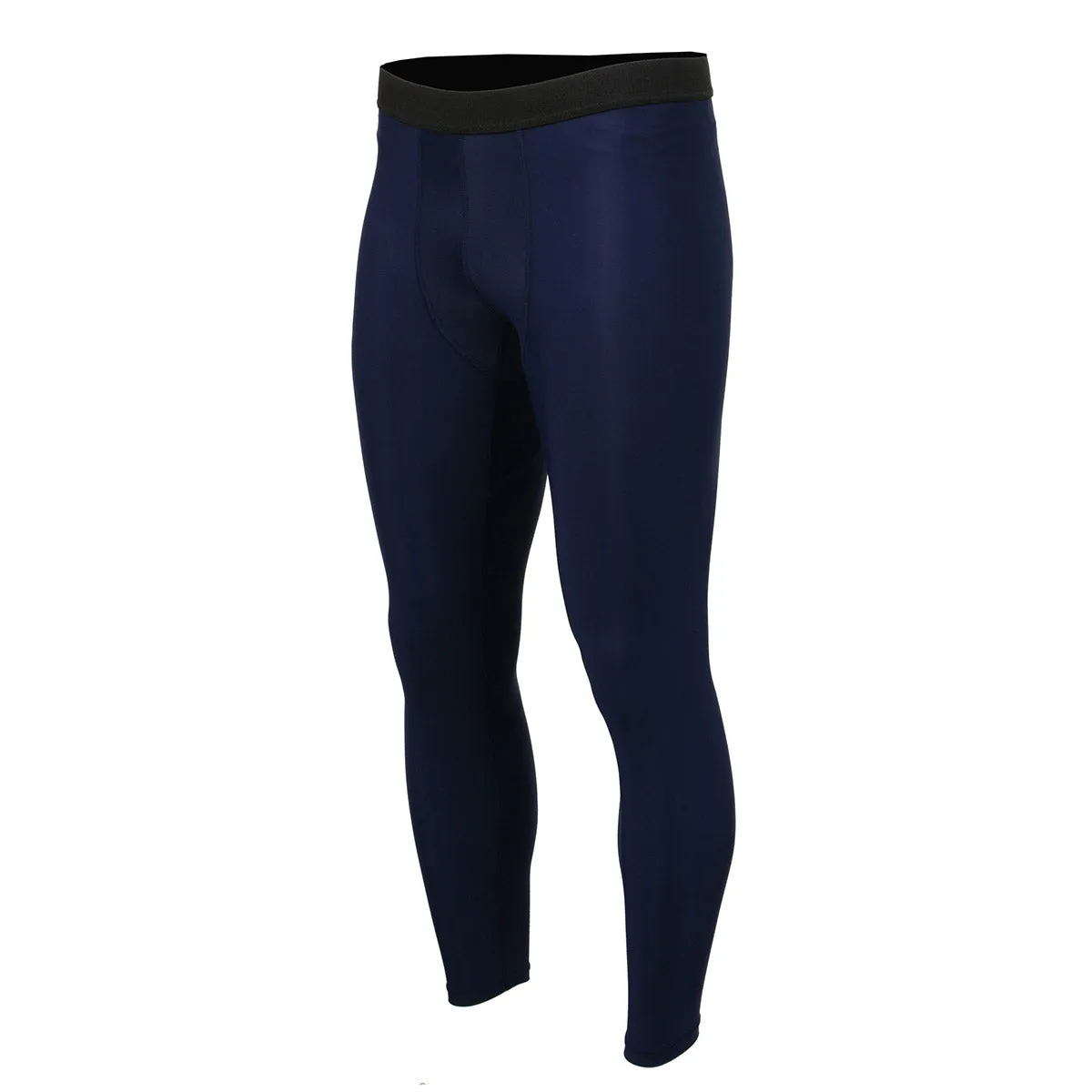 X-Fitness XFM7002 Men's Blue Compression Base Layer Workout Pants Jiu Jitsu Spats Tights