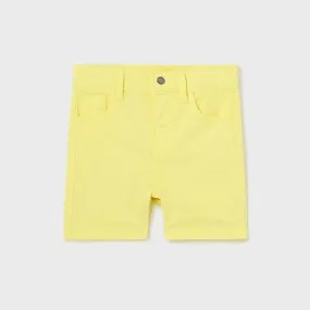 YELLOW BASIC TWILL SHORT FOR BOYS