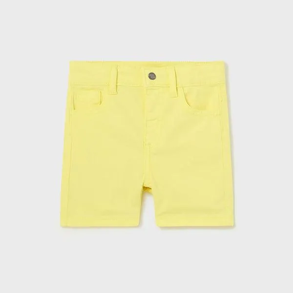 YELLOW BASIC TWILL SHORT FOR BOYS