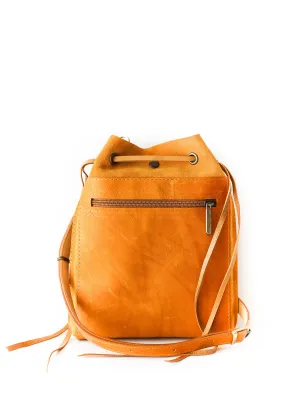 Yellow Designer Mini Bag - Small Leather Bag