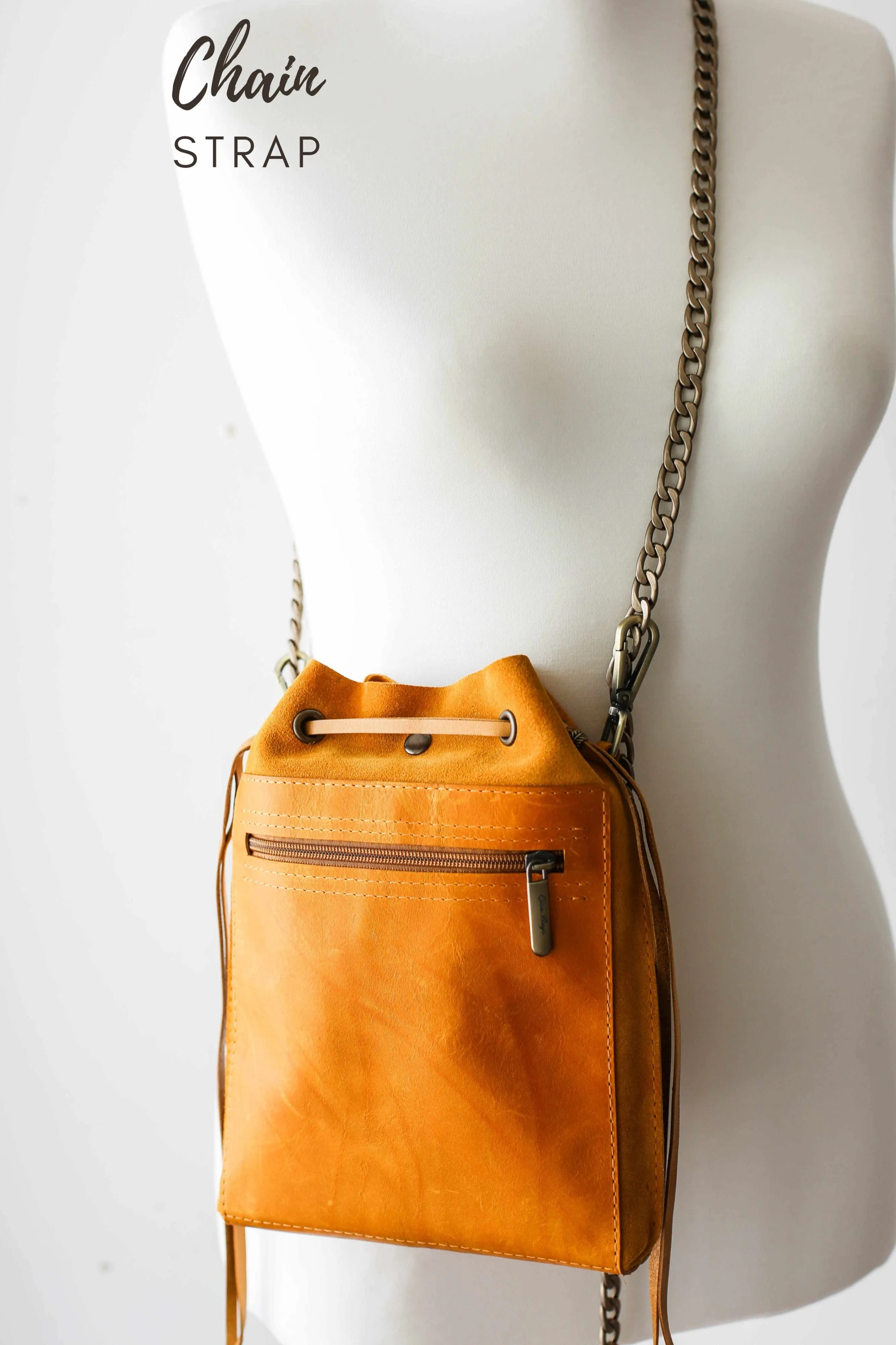 Yellow Designer Mini Bag - Small Leather Bag