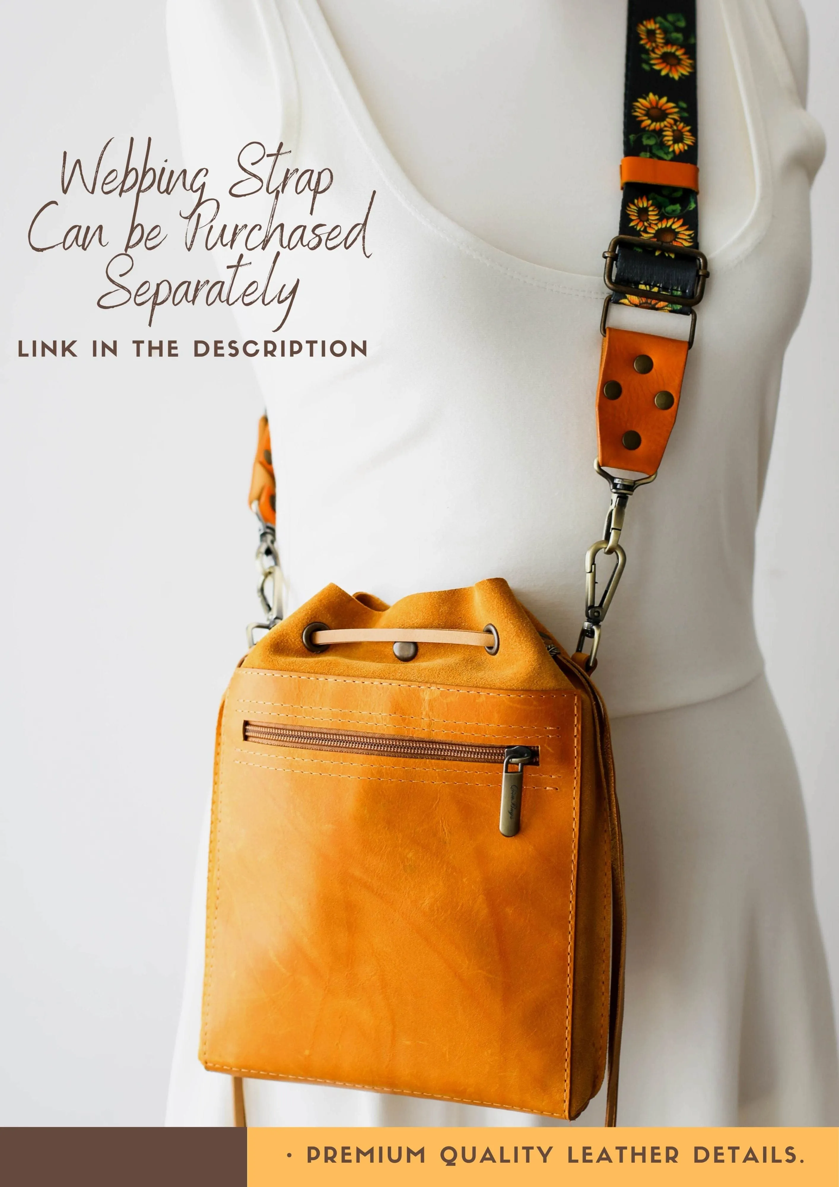 Yellow Designer Mini Bag - Small Leather Bag